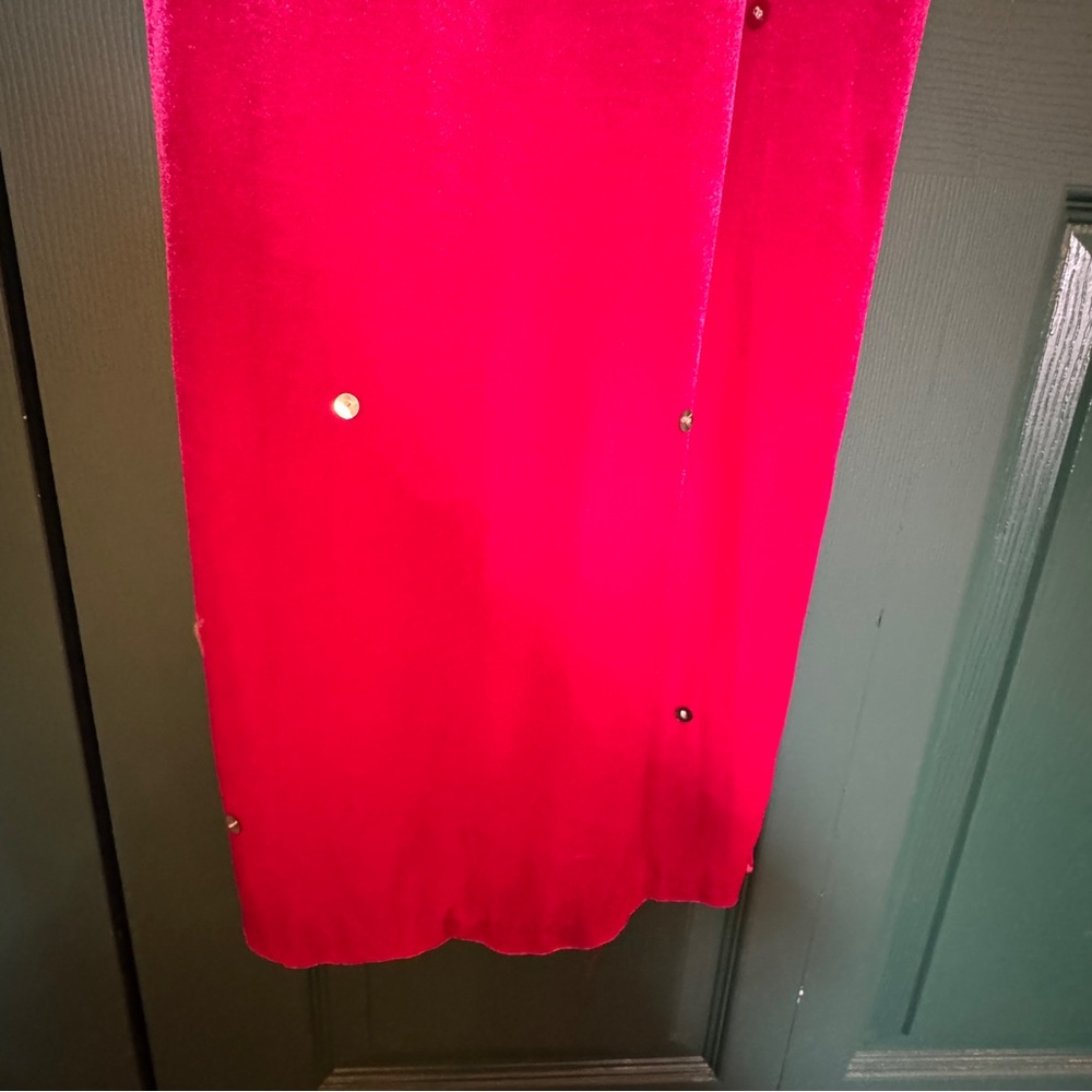 Fuchsia Sequin Embellished Maxi Dress - Picture 4 of 5